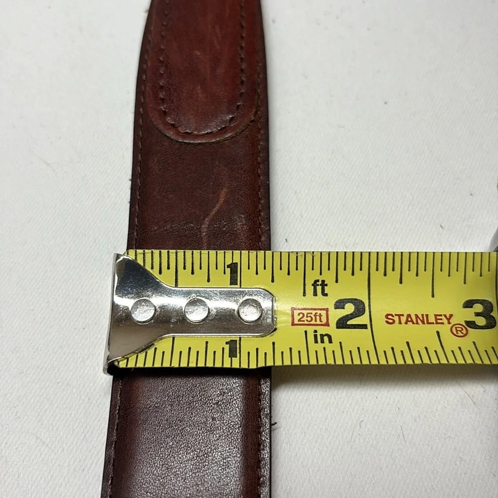 Unbranded Brown Oil Tanned Leather Belt Size 40